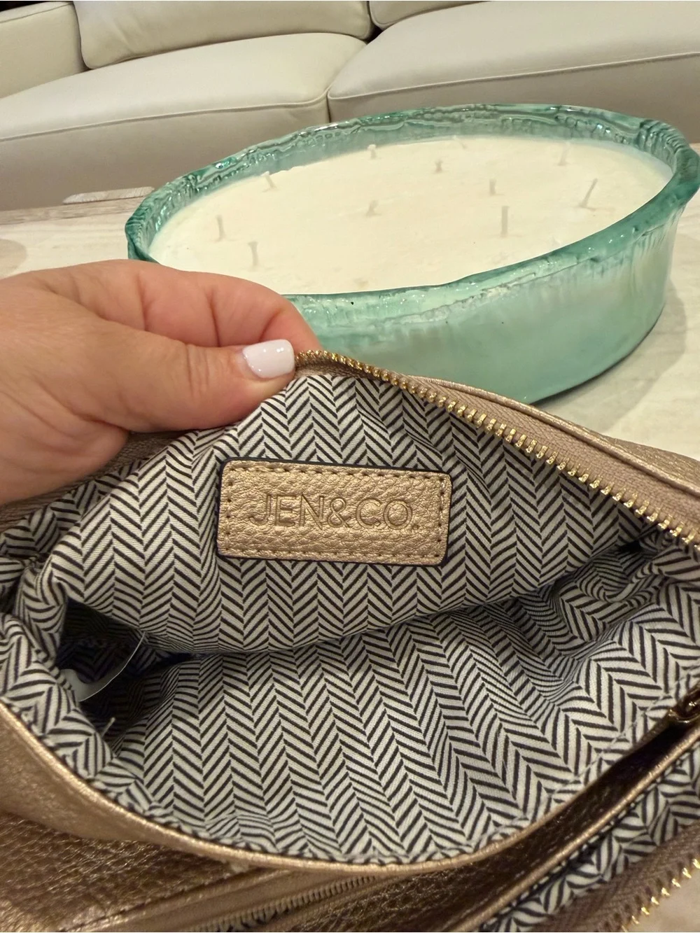 Metallic Gold Crossbody/ Wristlet NWT